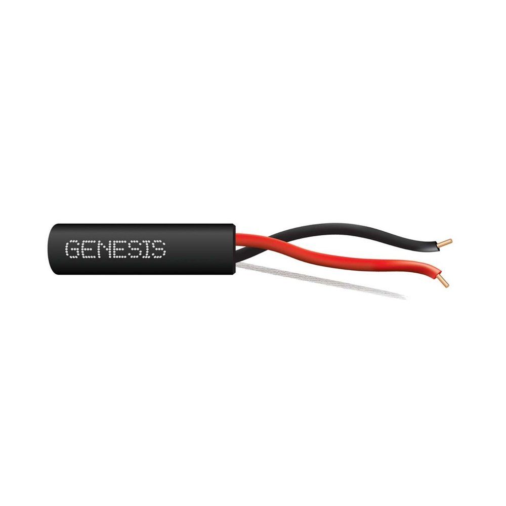 Cable 18 sólido Cobre 2/C N/S CMP/CL3P/FPLP PVC-LS Negro GEN 1000 pies