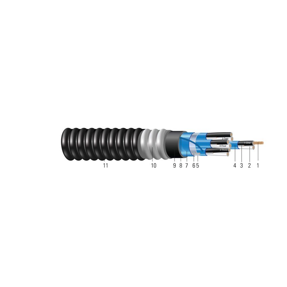 Cable 16 1-PAIR Cobre TFN ARMOR-XTRA MC-HL 600V Negro PVC JACKET