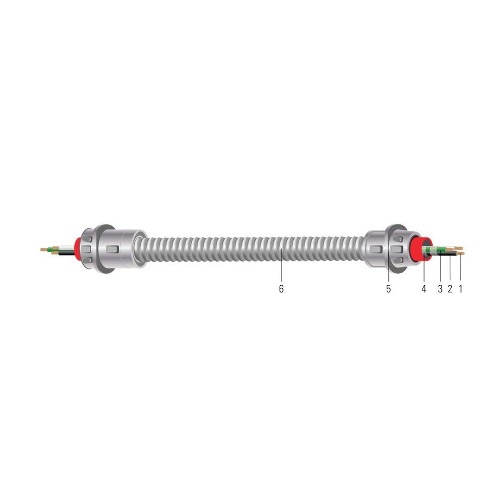 Conjunto de cable modular MC EZ-QUICK™ 12 AWG 2 hilos — Negro