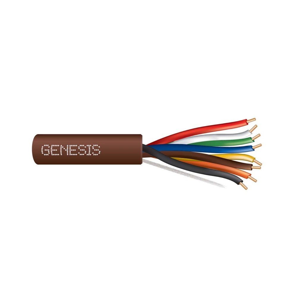 Cable 22 sólido 8/C Cobre T-STAT CL2 Café GEN 250 pies