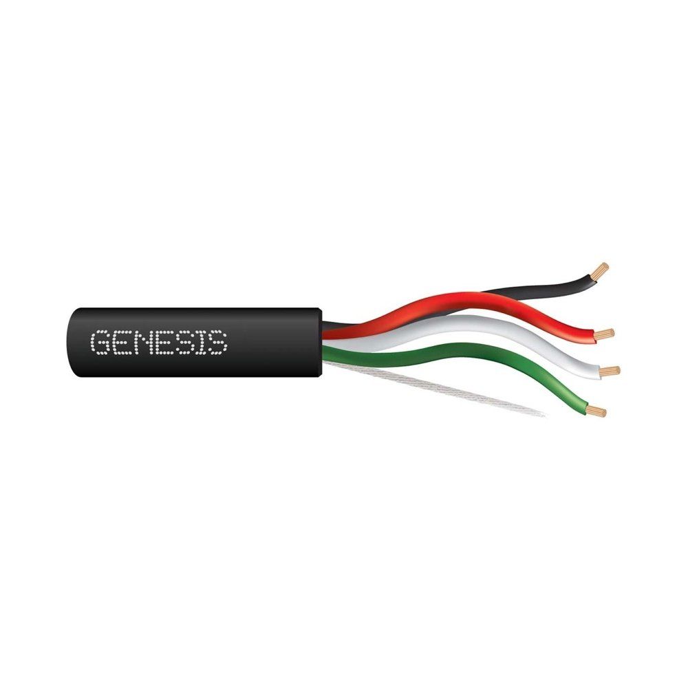 Cable Multiconductor No Blindado, Plenum 18 AWG 19 hilos — Negro, 1000 pies