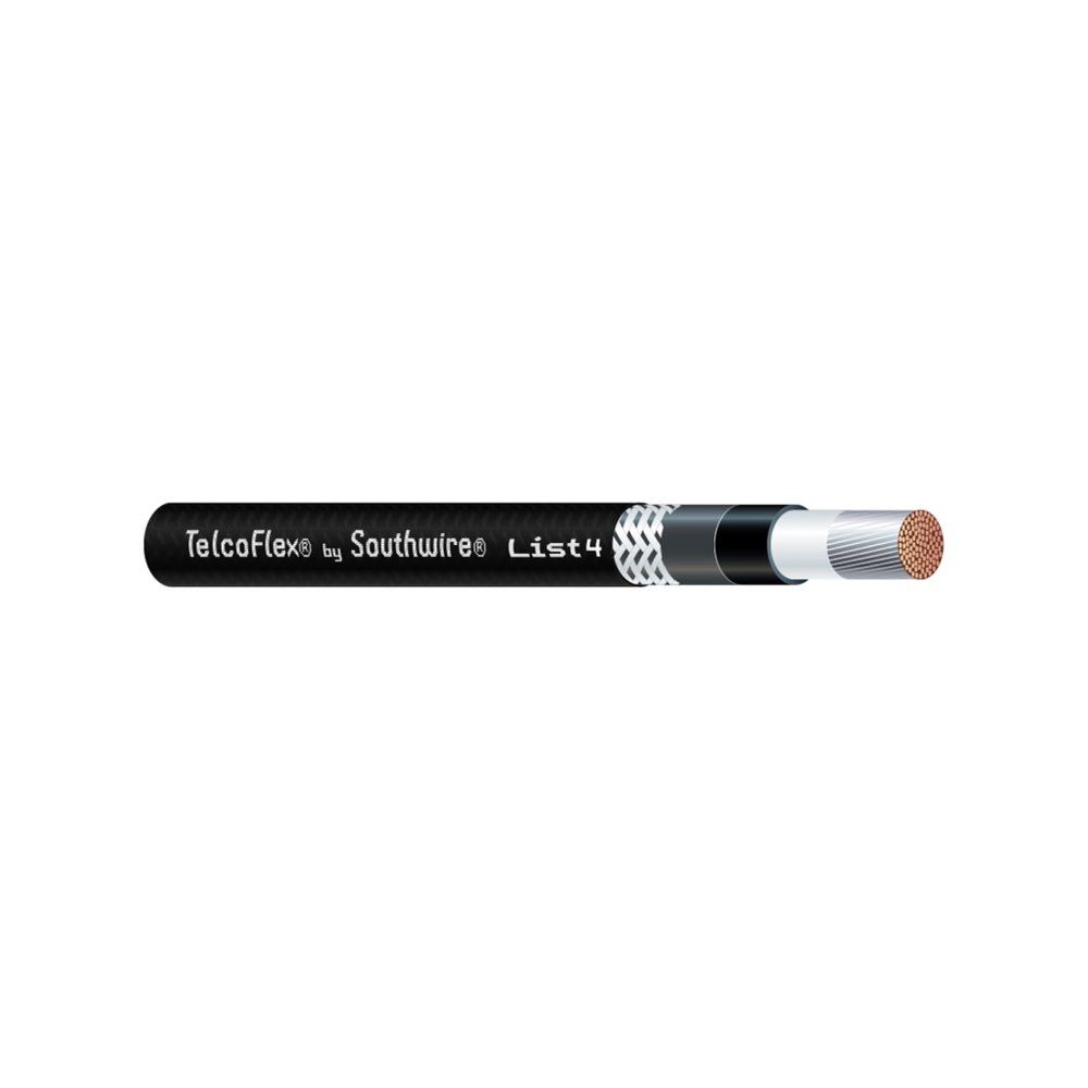 Alambre y cable de energía para telecomunicaciones TELCOFLEX® L4 500 KCMIL 1221 hilos — Negro, 2000 pies