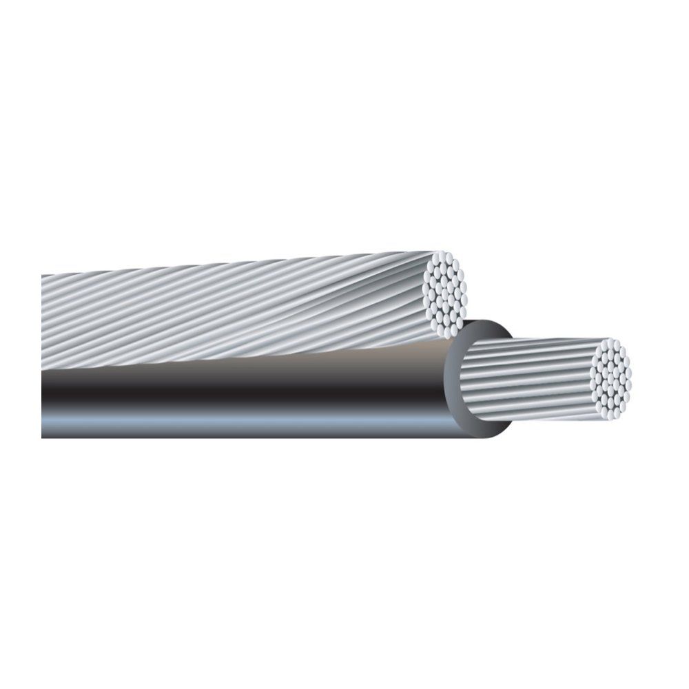 Cable ACOMETIDA AÉREA DÚPLEX DE ALUMINIO XLP 6 AWG 7 hilos — 3300 pies