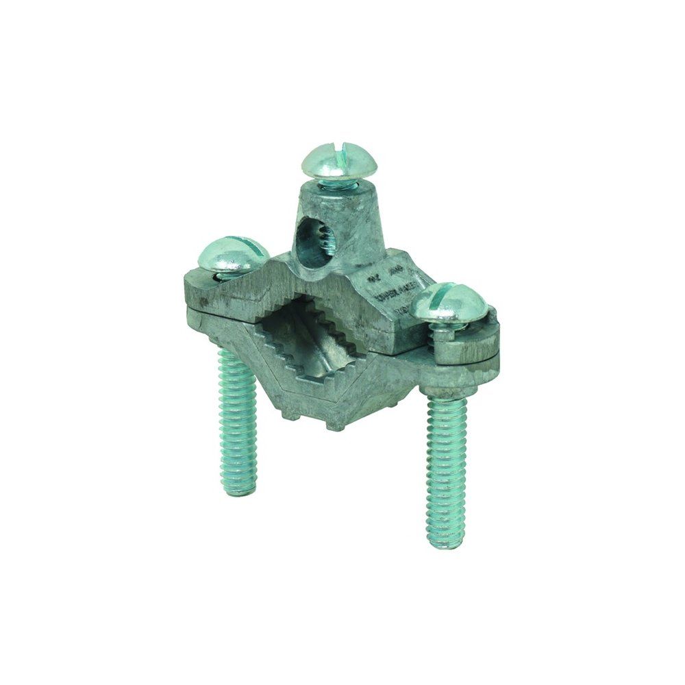 ABRAZADERA DE TIERRA, ZINC, 1/2"-1", #10-#2AWG, 1 PZA