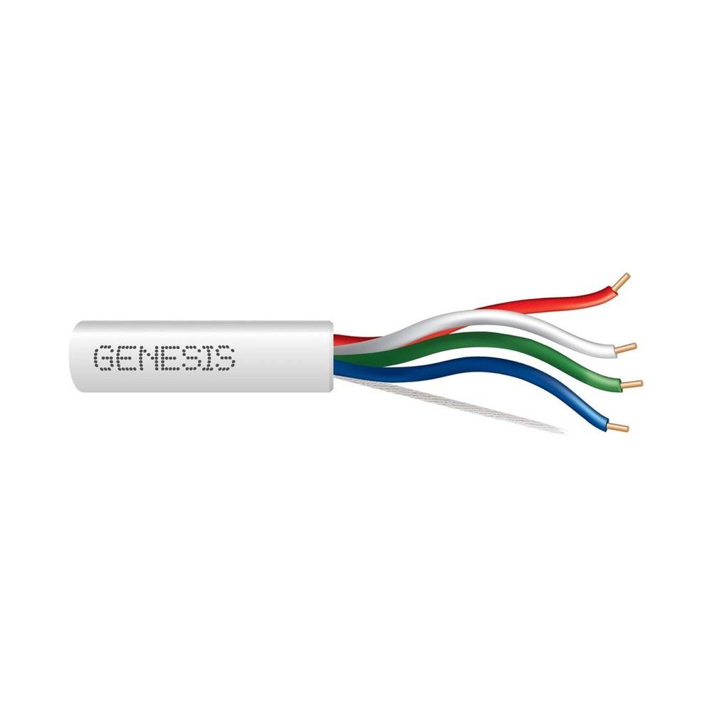 Cable 18 sólido 4/C Cobre T-STAT CL3P Natural GEN 250 pies