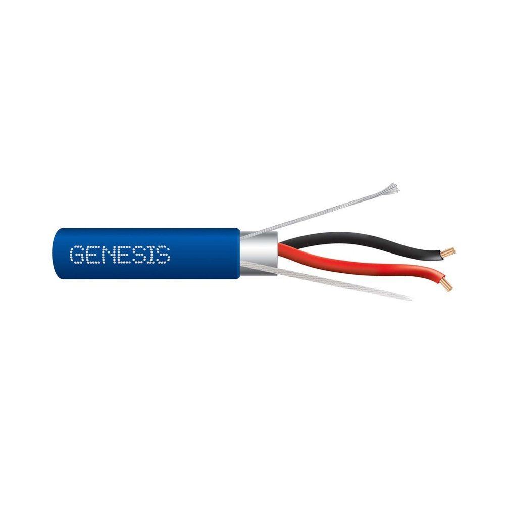 Cable Multiconductor Blindado, Plenum 18 AWG 19 hilos — Azul, 1000 pies
