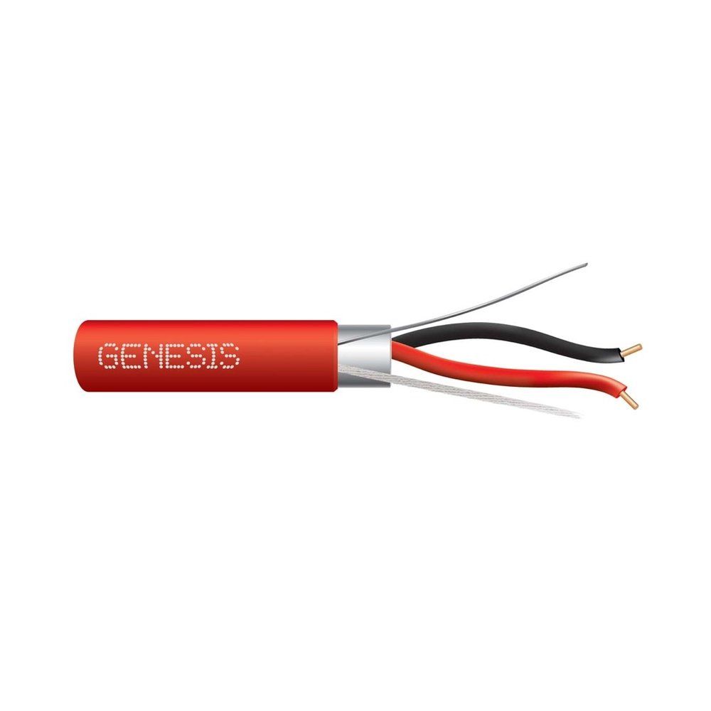 Cable 16 sólido Cobre 2/C OAS CMP/CL3P/FPLP PVC-LS Rojo GEN 1000 pies