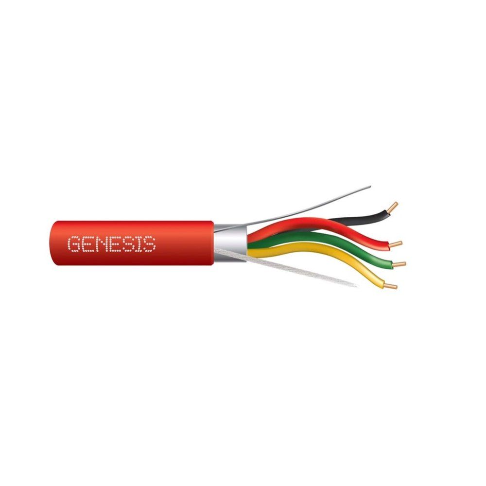 Cable 16 sólido Cobre 4/C OAS CMP/CL3P/FPLP PVC-LS Rojo GEN 1000 pies