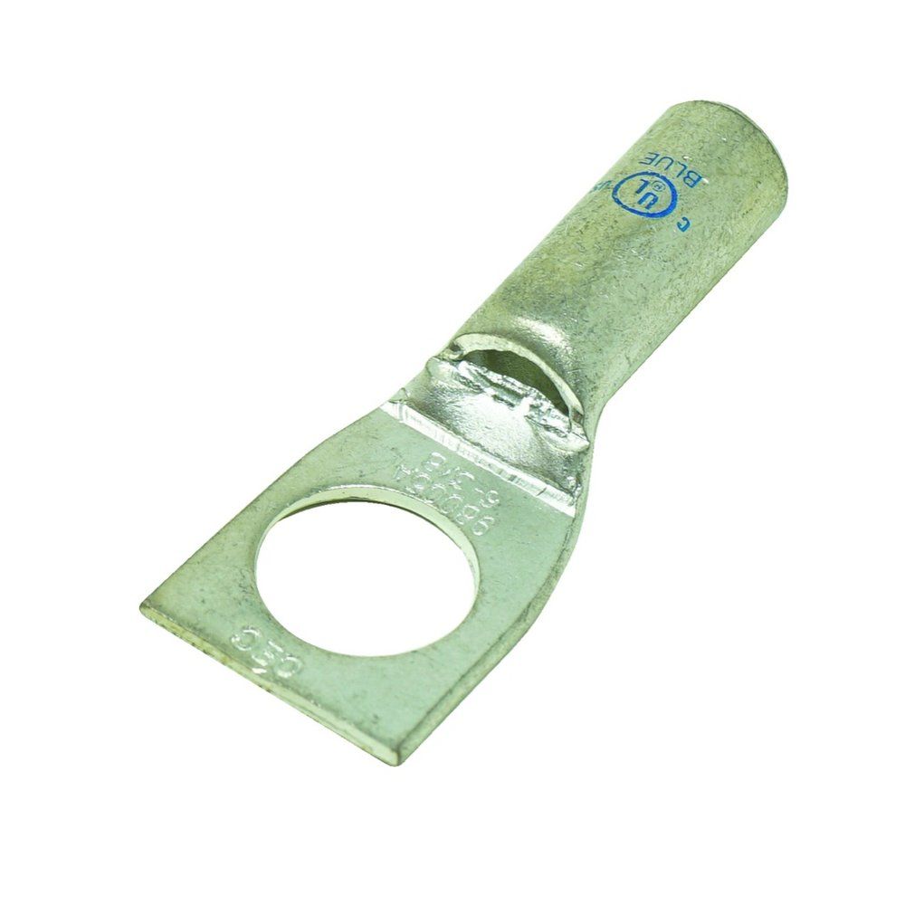 ZAPATA DE COMPRESIÓN, BARRIL CORTO, 1 PERFORACIÓN, COBRE, #6 AWG, ESPÁRRAGO 1/4", 1 PZA