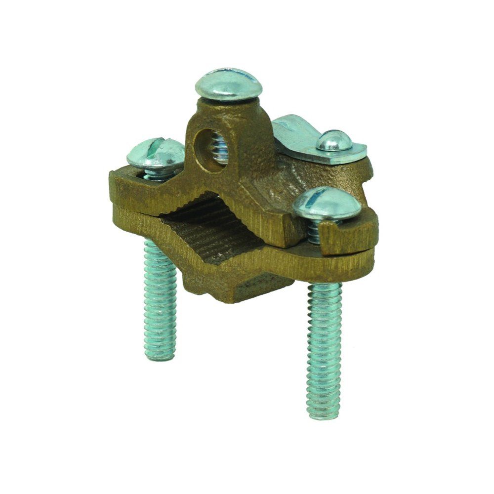 ABRAZADERA DE TIERRA, CABLE ARMADO, BRONCE, 1/2"-1", #8-#4AWG, 1PZA