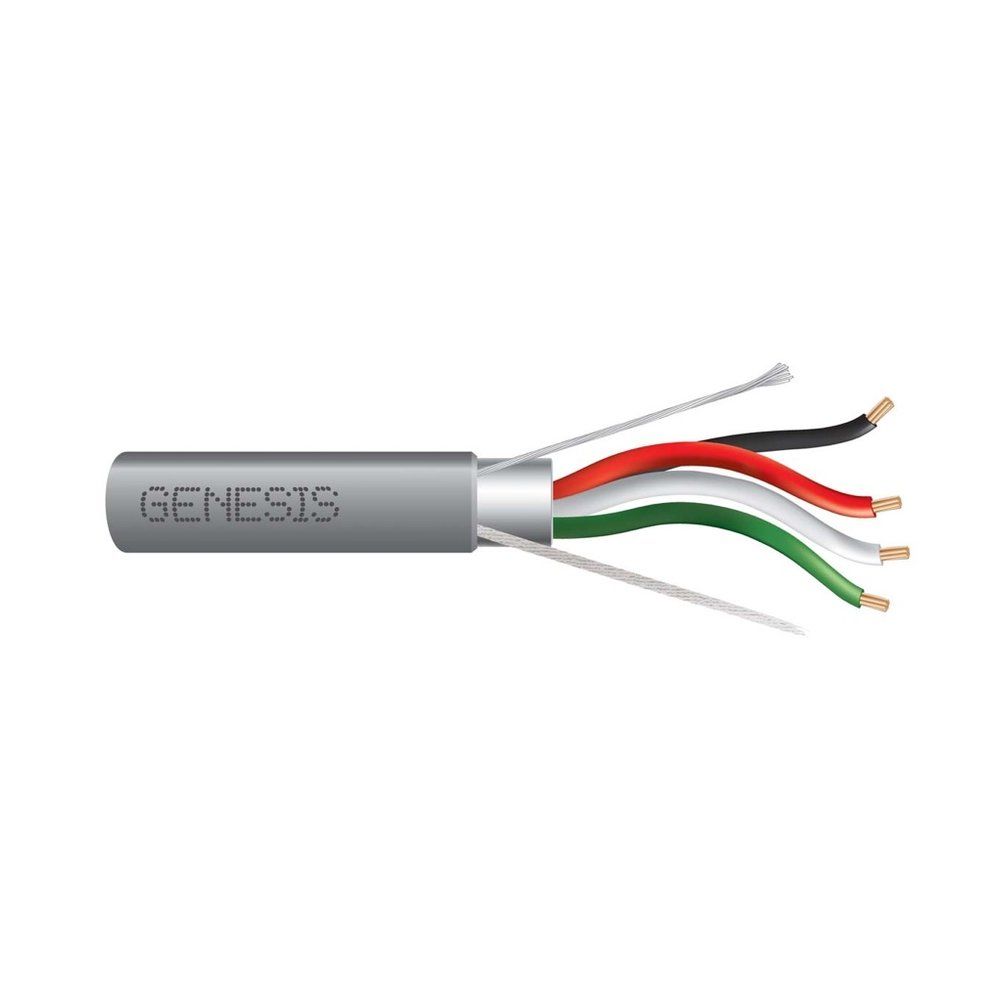 Cable Multiconductor Blindado, Riser 18 AWG 19 hilos — Gris, 1000 pies