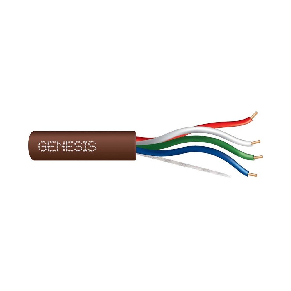Cable 18 sólido 4/C Cobre T-STAT CL2 Café GEN 250 pies