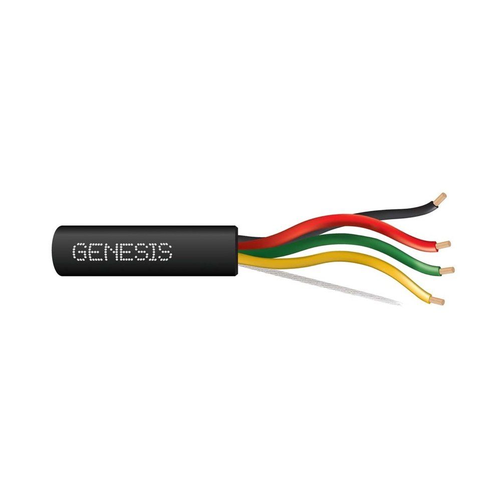 Cable para alarma contra incendios, enterramiento directo 18 AWG 19 hilos — Negro, 1000 pies