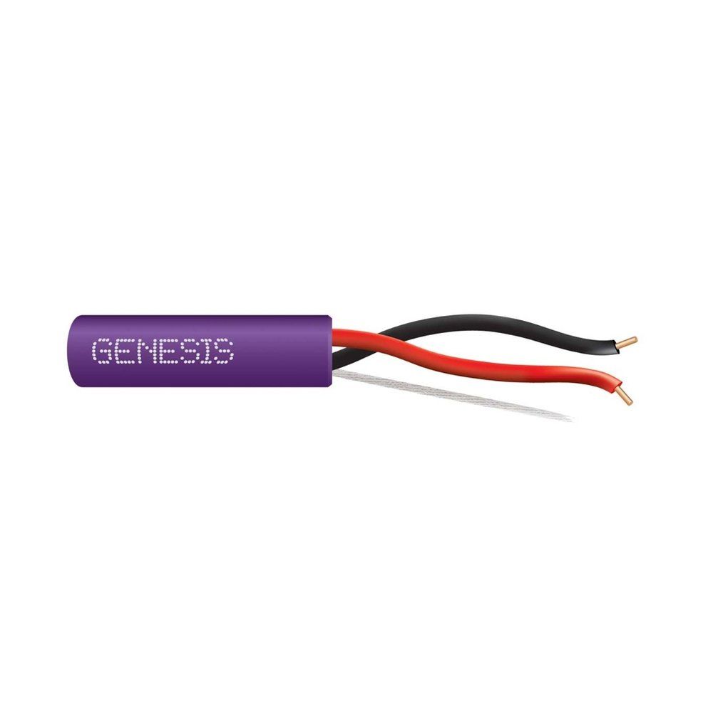 Cable 16 sólido Cobre 2/C N/S CMP/CL3P/FPLP PVC-LS Morado GEN 1000 pies
