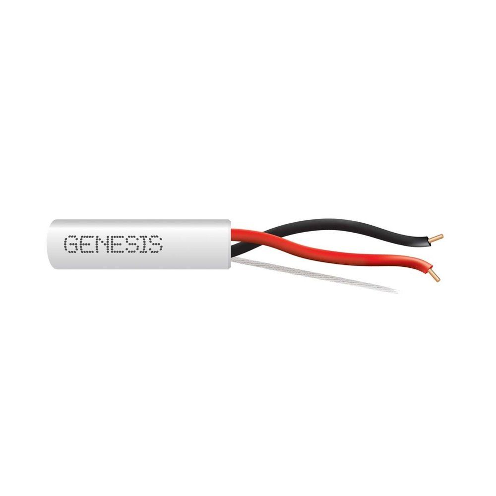 Cable 16 sólido Cobre 2/C N/S CMP/CL3P/FPLP PVC-LS Blanco GEN 1000 pies