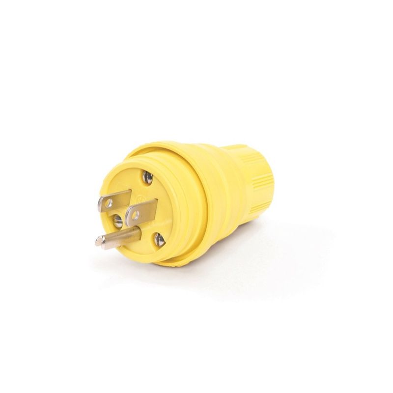 HUBBELL HBL14W47 CLAVIJA 5-15P 15A/125V HERMÉTICA AL AGUA TPE ELASTOGRIP AMARILLA