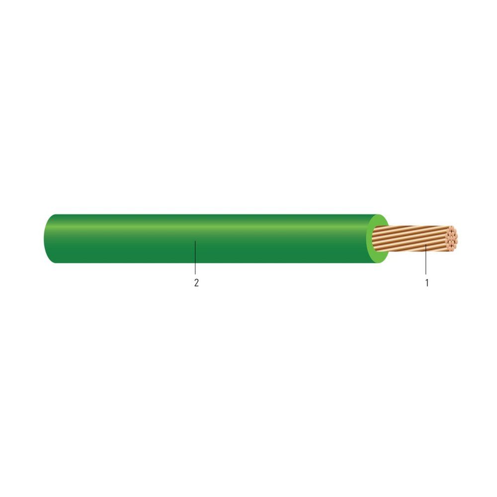 Cable DURAGROUND™ CU 600V con aislamiento XLPE. RHH/RHW-2/RW90 UL y CSA 4/0 AWG 19 hilos — Verde, 984 pies