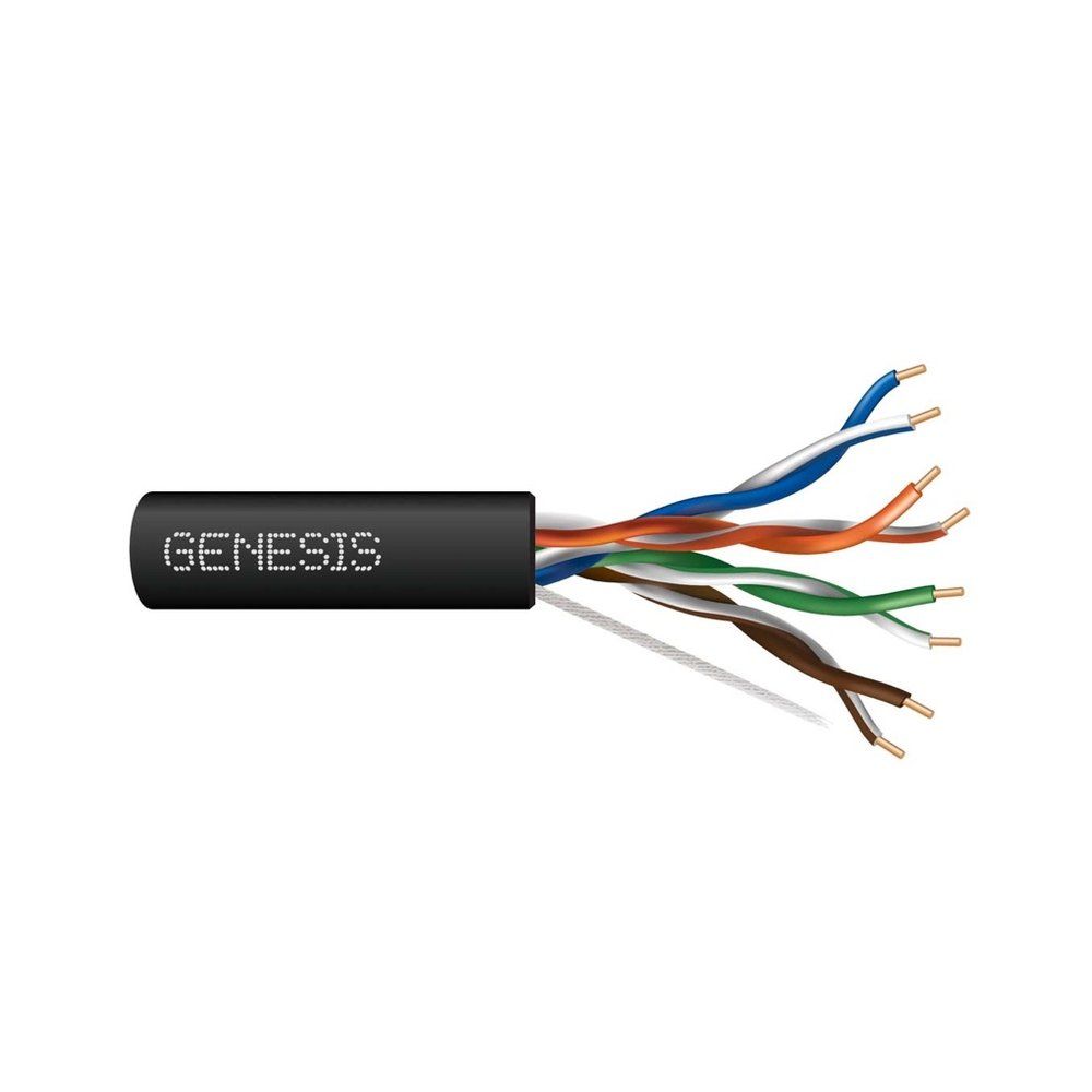 Cable 24/4PR CAT5E CMR/FT4 1000PB BLK GEN