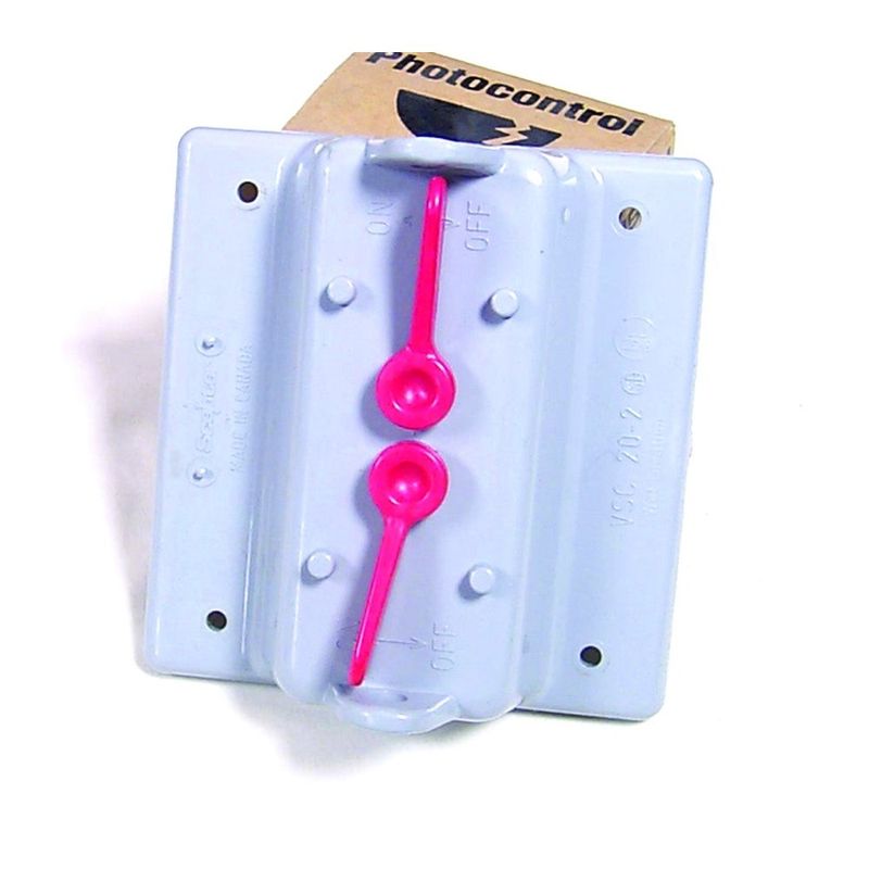 Tapa a prueba de intemperie para caja, de doble interruptor de palanca