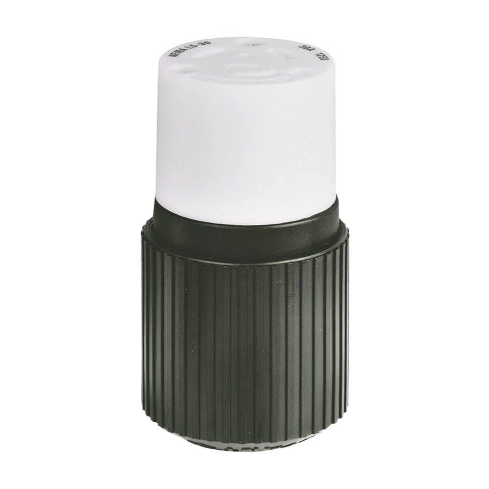 CONECTOR DE CABLE DE GIRO Y BLOQUEO (TWIST-LOCK) NEMA L5-30R 30A/125V NEGRO DE NYLON HUBBELL HBL2613BK