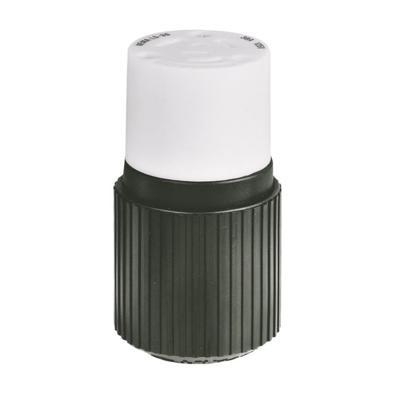 CONECTOR DE CABLE DE GIRO Y BLOQUEO (TWIST-LOCK) NEMA L5-30R 30A/125V NEGRO DE NYLON HUBBELL HBL2613BK