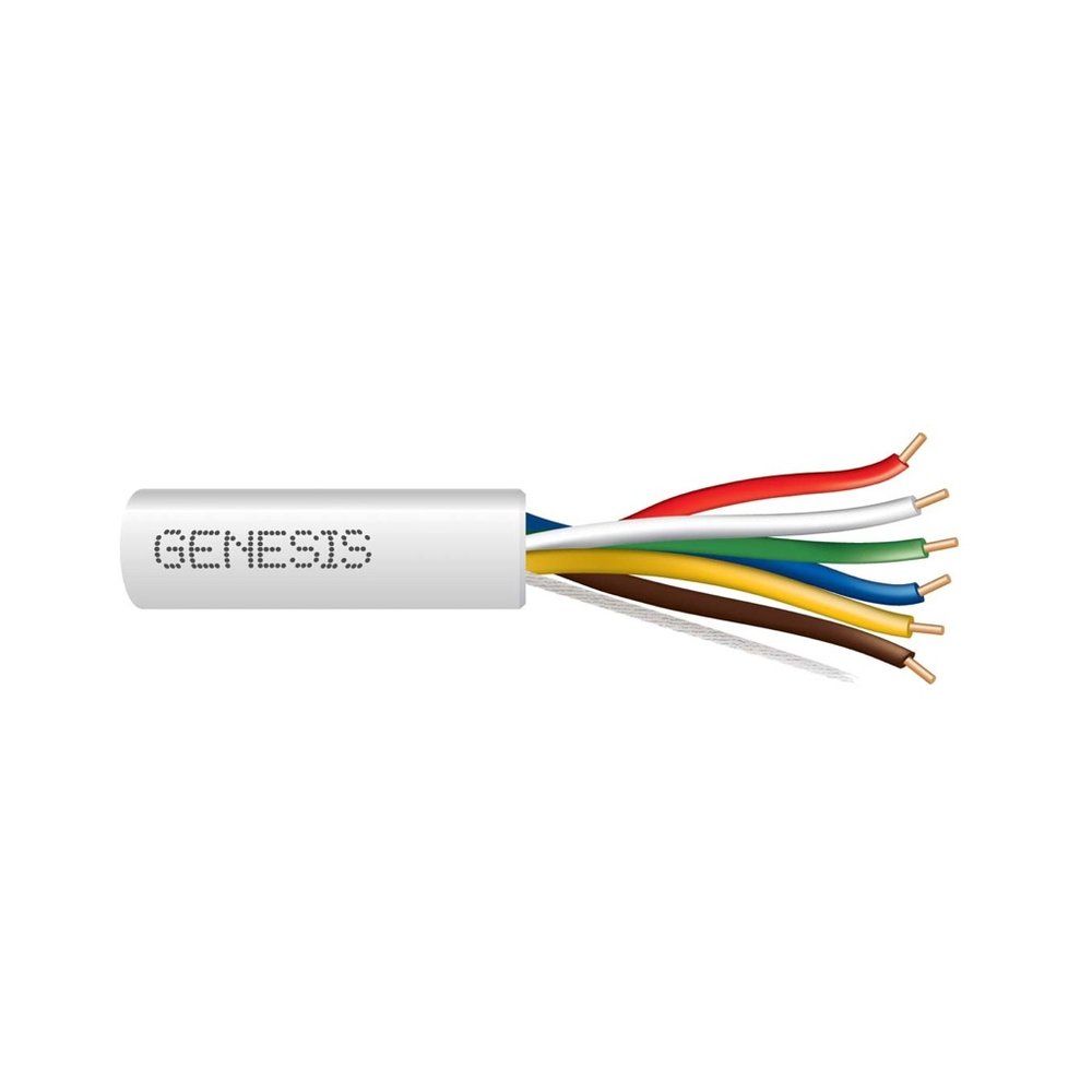 Cable 18 sólido 6/C Cobre T-STAT CL3P Natural GEN 250 pies