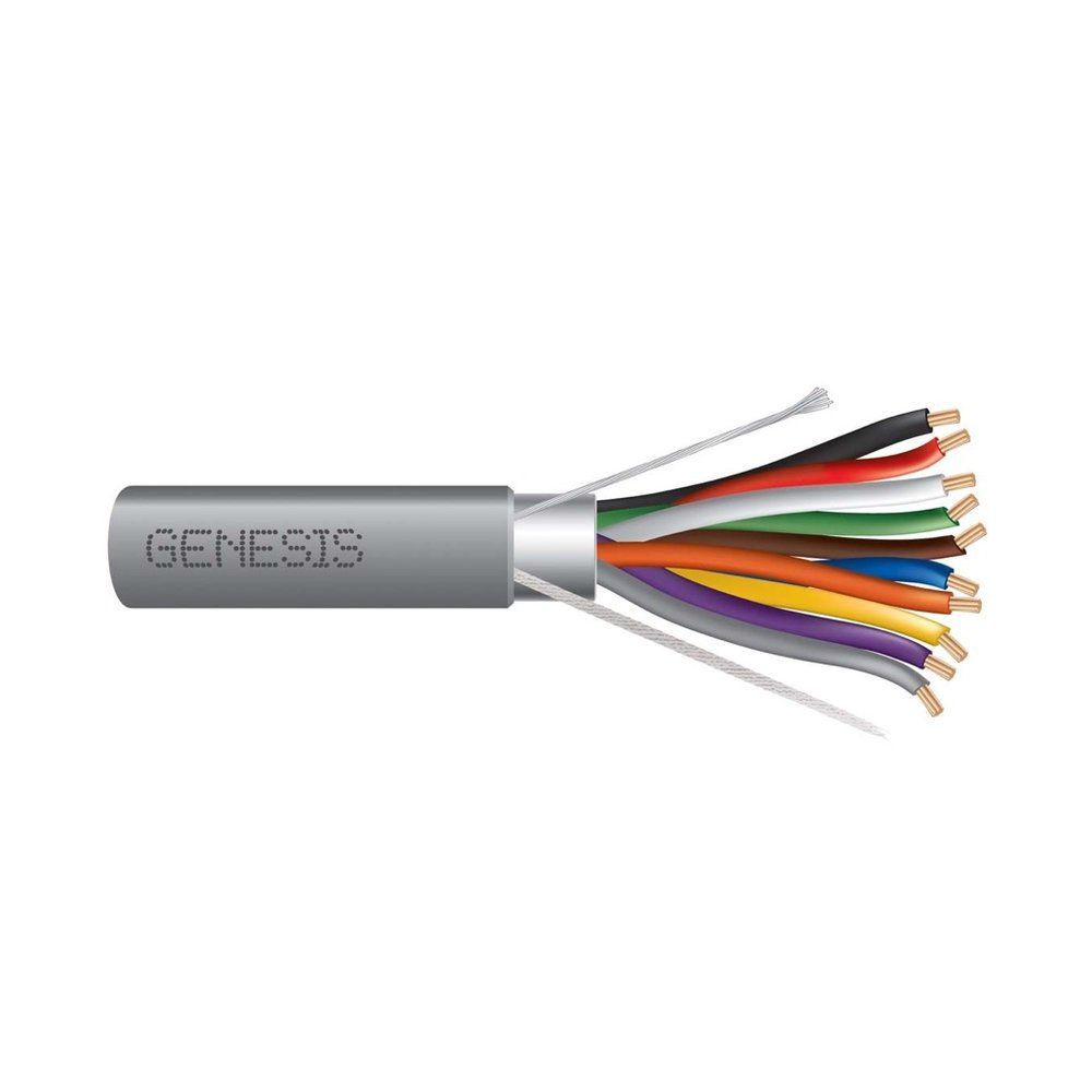 Cable Multiconductor Blindado, Riser 18 AWG 19 hilos — Gris, 500 pies