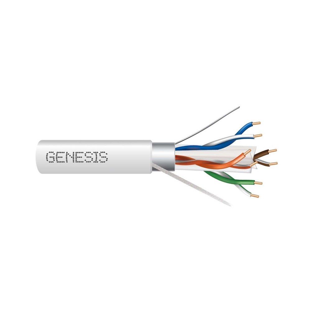 Cable 23/4PR CAT6+FTP CMP 1000R WHT GEN