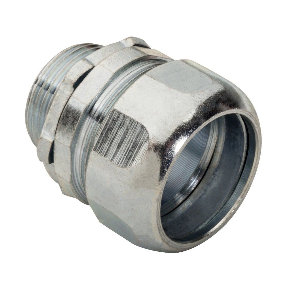 CONECTOR DE COMPRESIÓN DE ACERO PARA CONDUIT RÍGIDO DE 3/4"