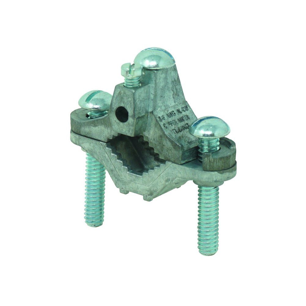 ABRAZADERA DE TIERRA, ZAPATA DE INSERCIÓN, ZINC, 1/2"-1", #8-#6AWG, 1 PZA