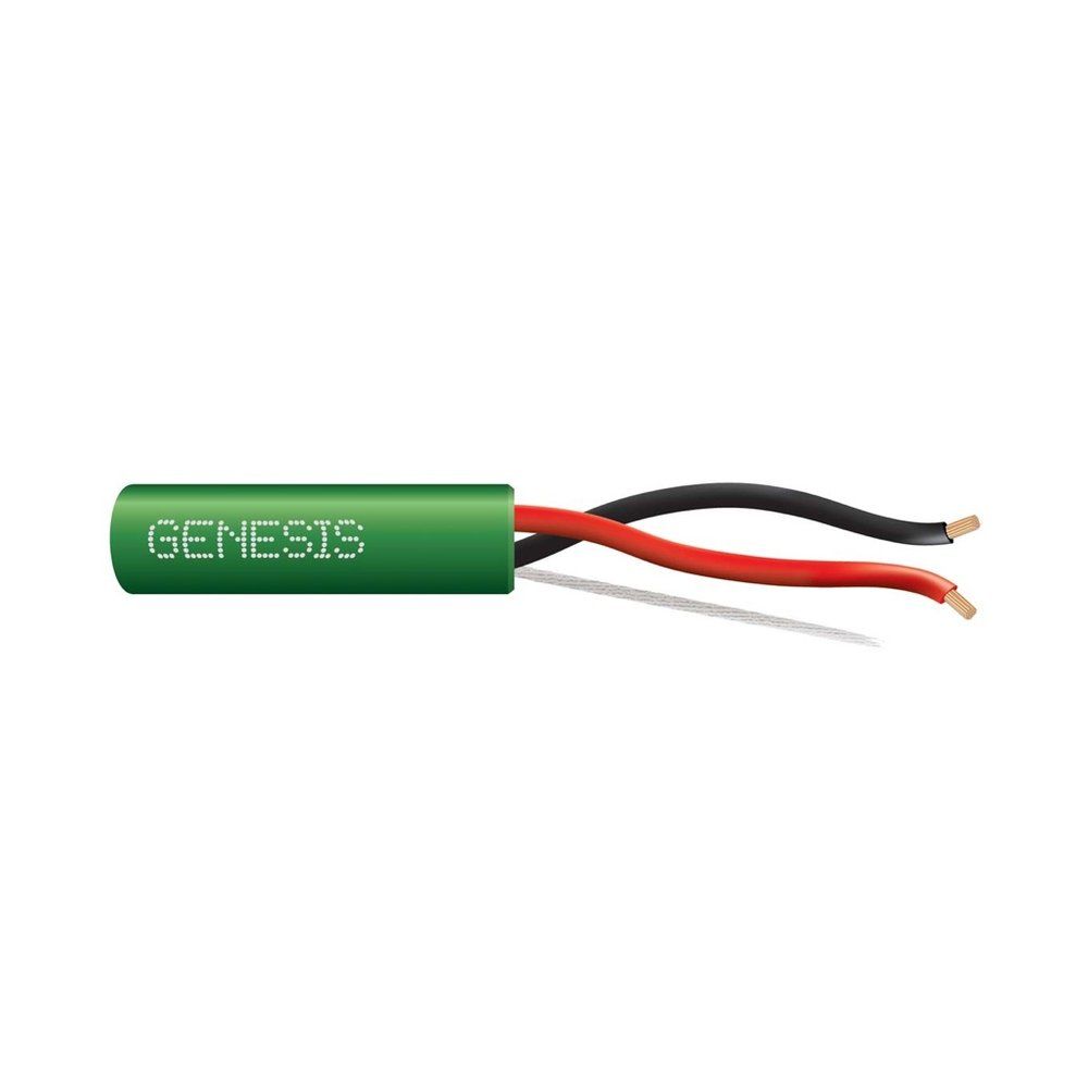 Cable de audio para cine en casa, riser (vertical) 16 AWG 26 hilos — Verde, 500 pies