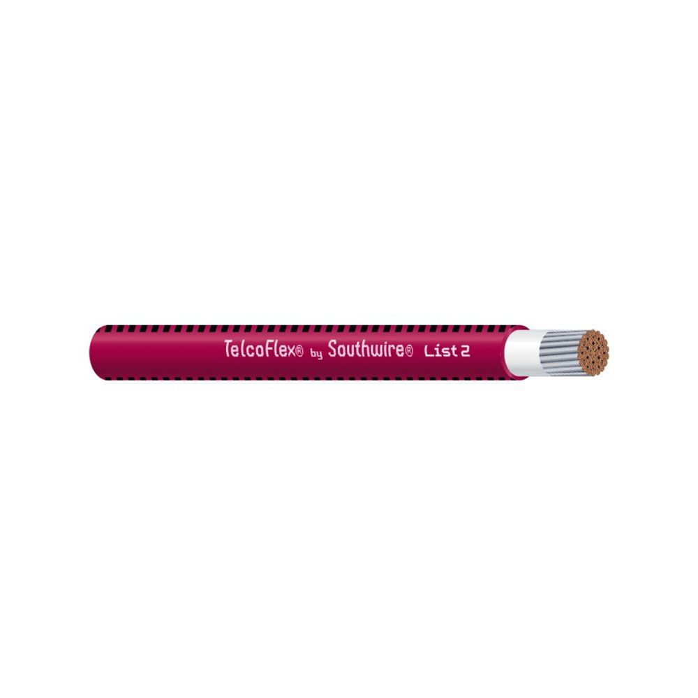 Alambre y cable de energía para telecomunicaciones TELCOFLEX® L2 14 AWG 41 hilos — Rojo, 10000 pies