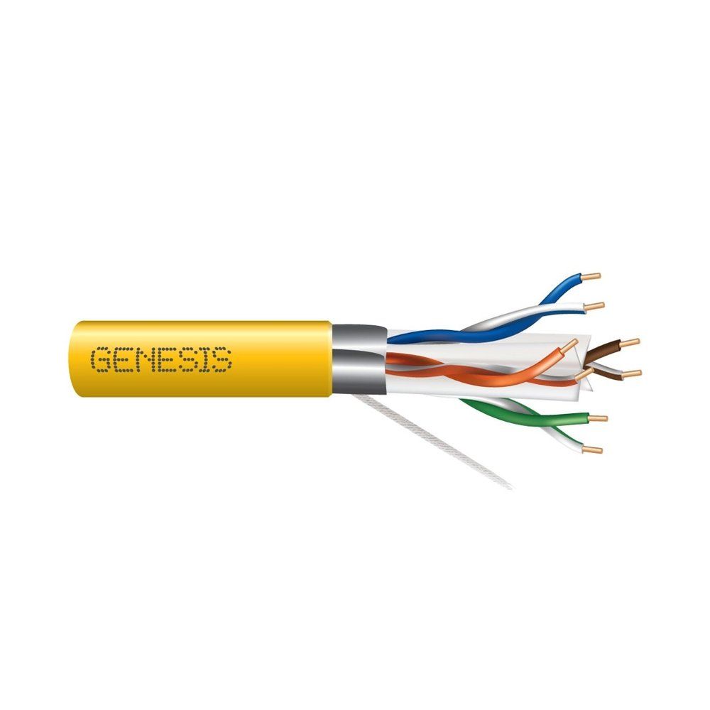 Cable 23/4PR CAT6A CMP/FT6 1000PB YEL GEN