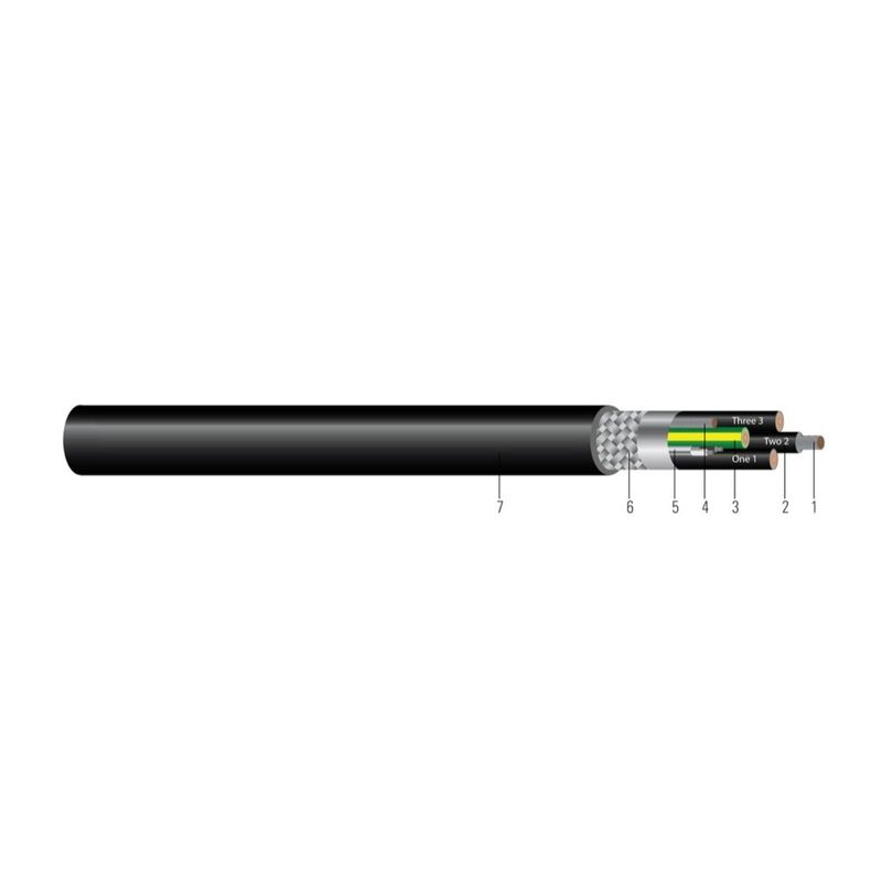 Cable 8/4 &amp; 14/1PR FLEX VFD/TC-ER WTTC Negro