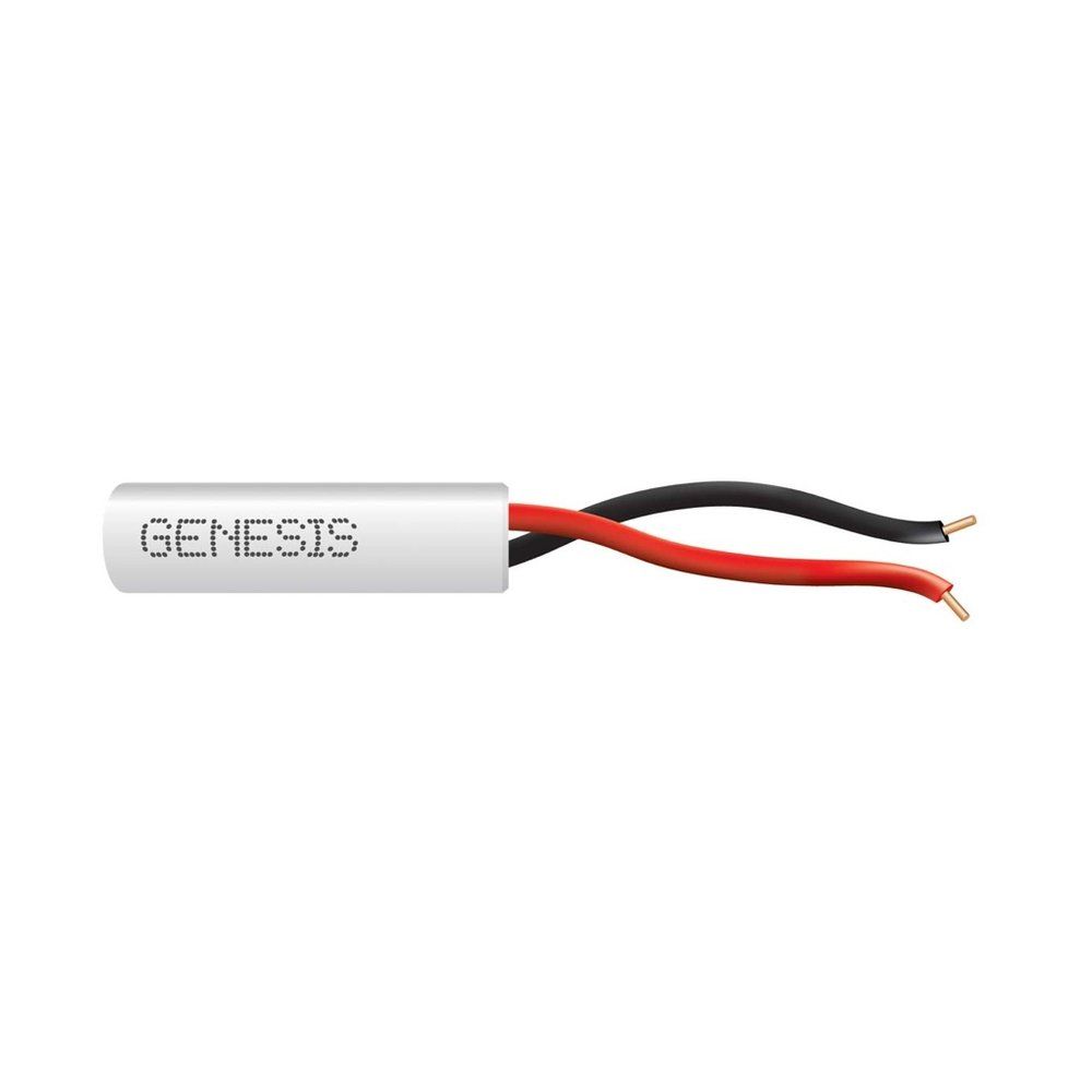 Cable 22 sólido 2/C Cobre CL2R/FPLR/CMR Blanco GEN 1000 pies