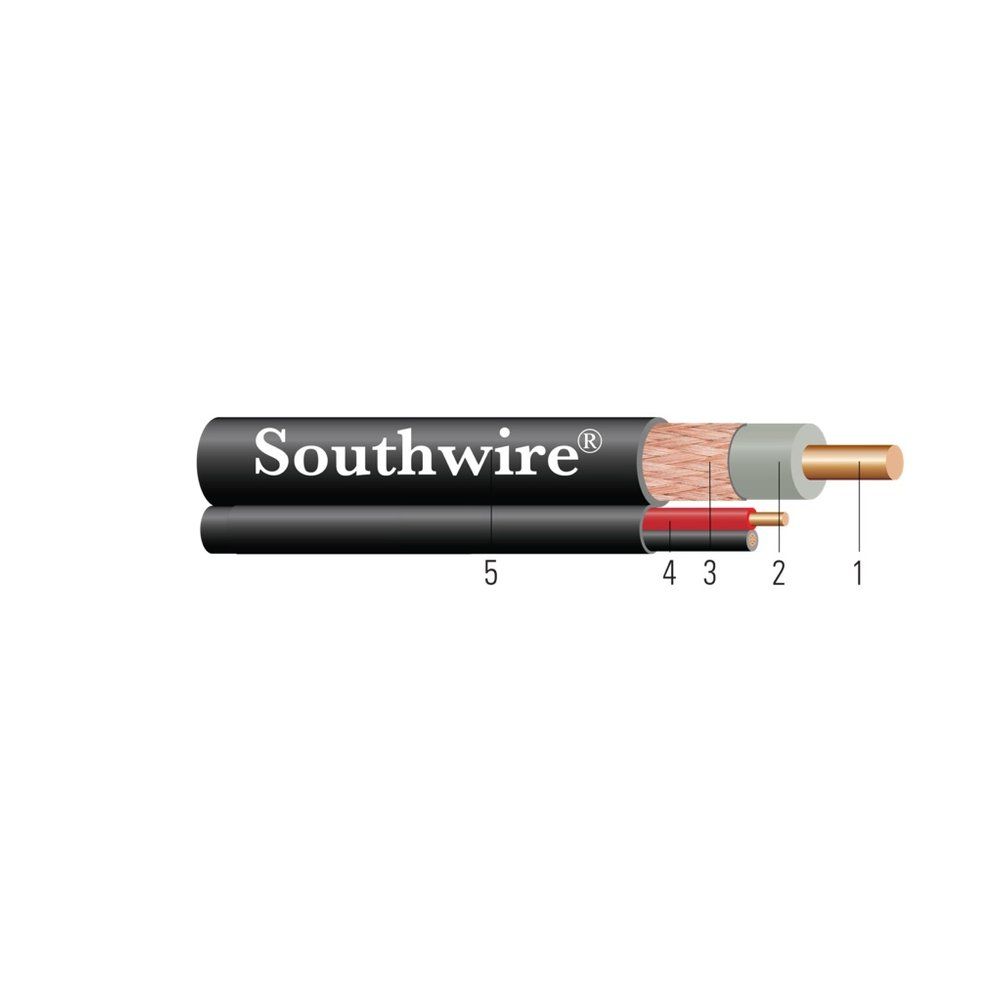 Cable RG59-CCTV CCA BR+18/2 SIAM CM Negro 500 pies