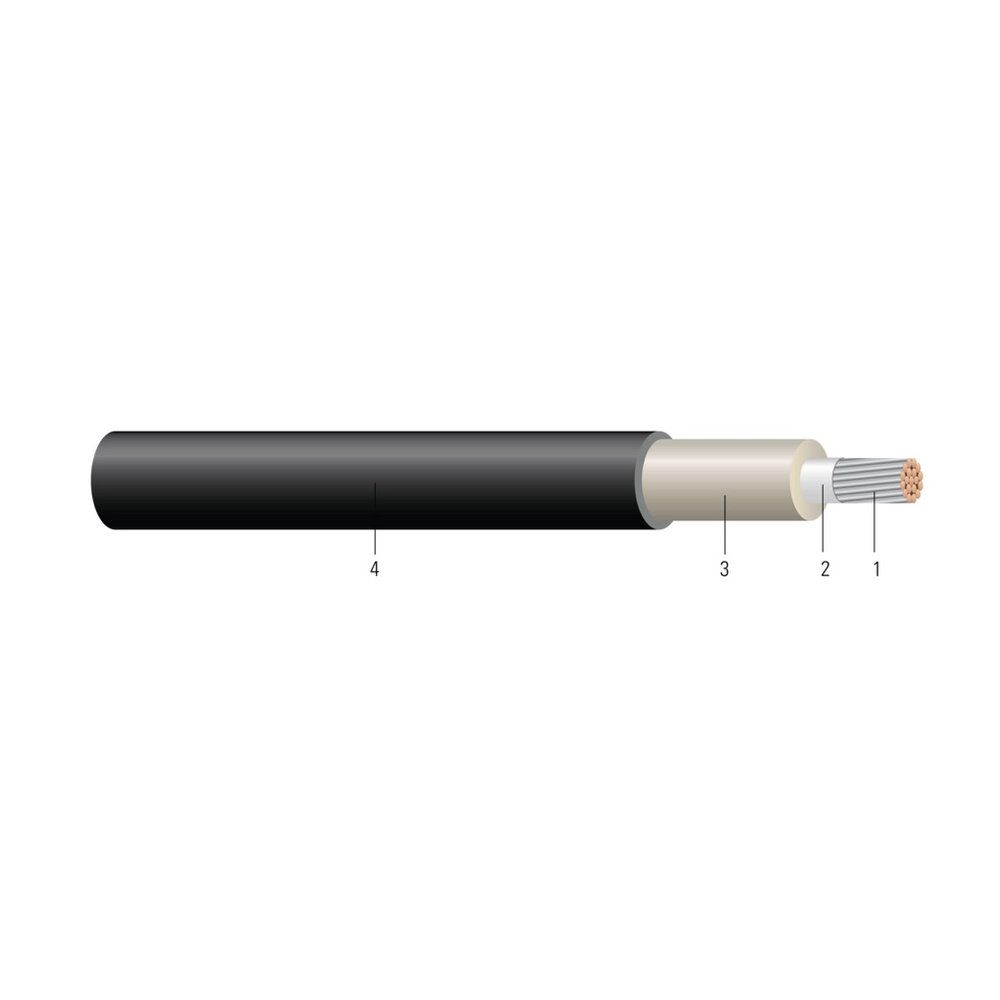 Cable TCU 2000V Aislamiento NLEPR Cubierta Termoestable LSZH-TS. RHH/RHW-2 750 KCMIL 127 hilos — Negro