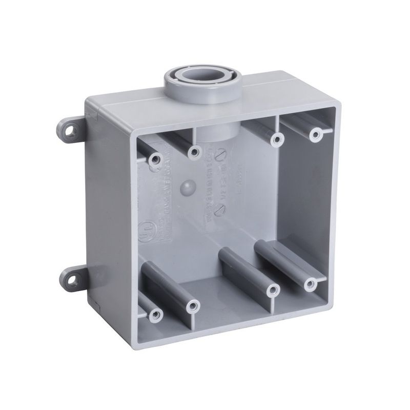 CAJA A PRUEBA DE INTEMPERIE 1" DE DOS MÓDULOS TIPO FSE