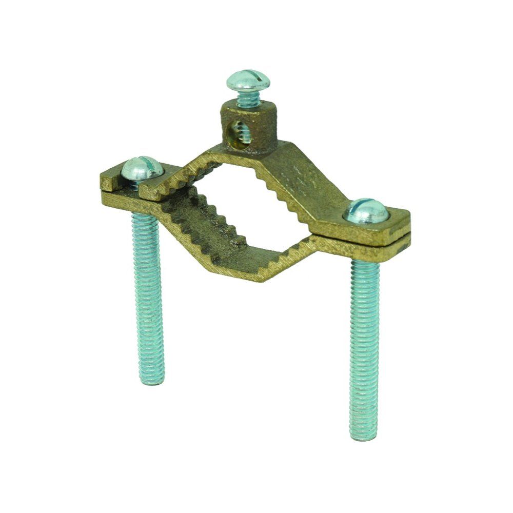 ABRAZADERA DE TIERRA, BRONCE, 1.25"-2", #10-#2AWG, 1PZA