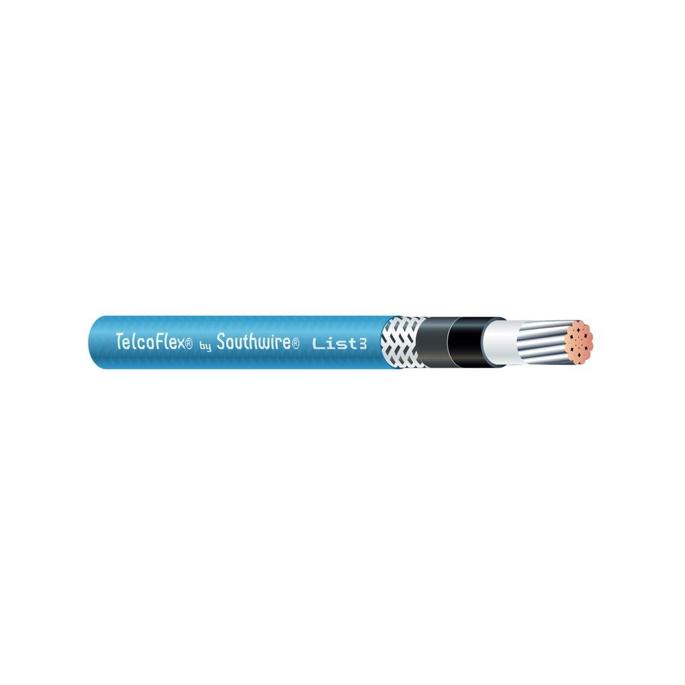 Alambre y cable de energía para telecomunicaciones TELCOFLEX® L3 4/0 AWG 19 hilos — Azul, 2000 pies
