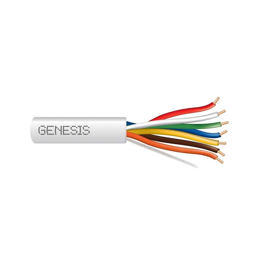 Cable 18 sólido 7/C Cobre T-STAT CL2 Blanco GEN 250 pies