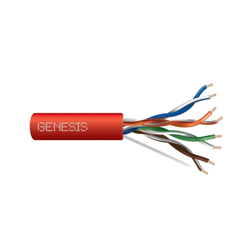 Cable 24/4PR CAT5E CMR/FT4 1000PB Rojo GEN