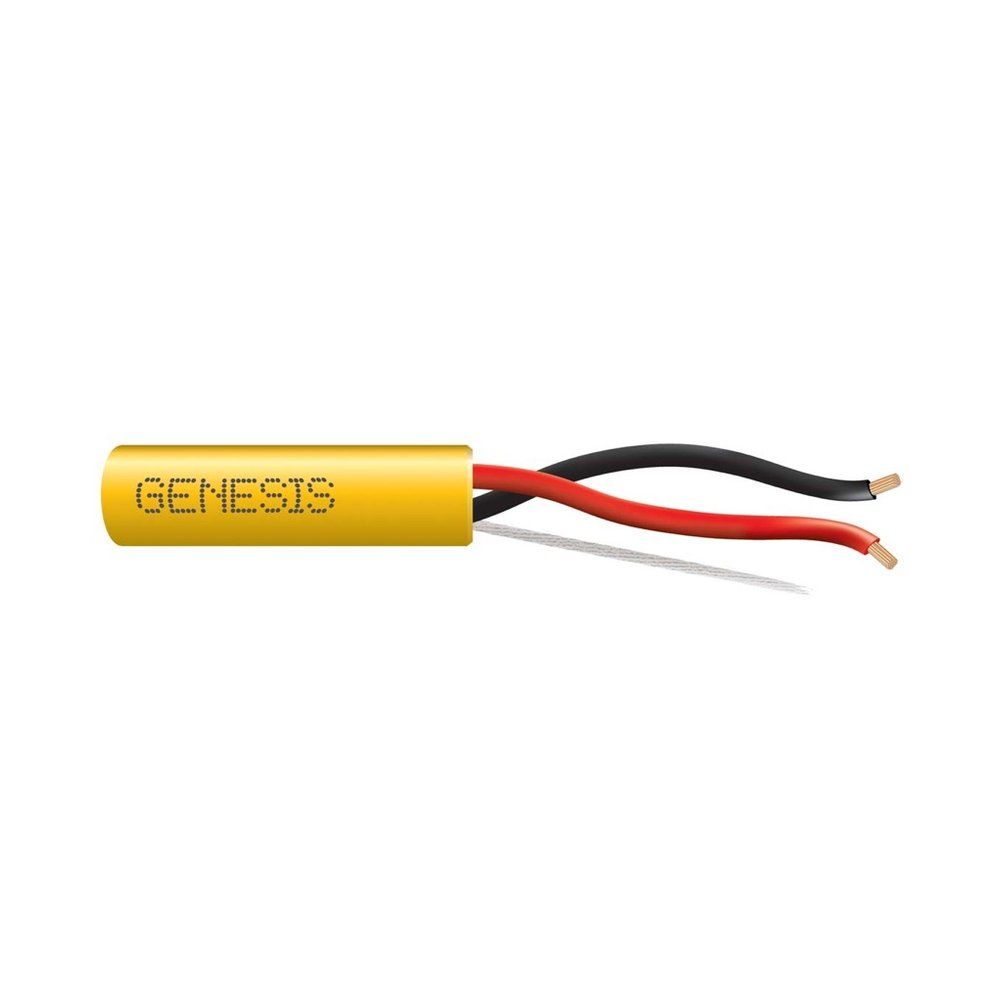 Cable de audio para cine en casa, riser (vertical) 16 AWG 26 hilos — Amarillo, 500 pies