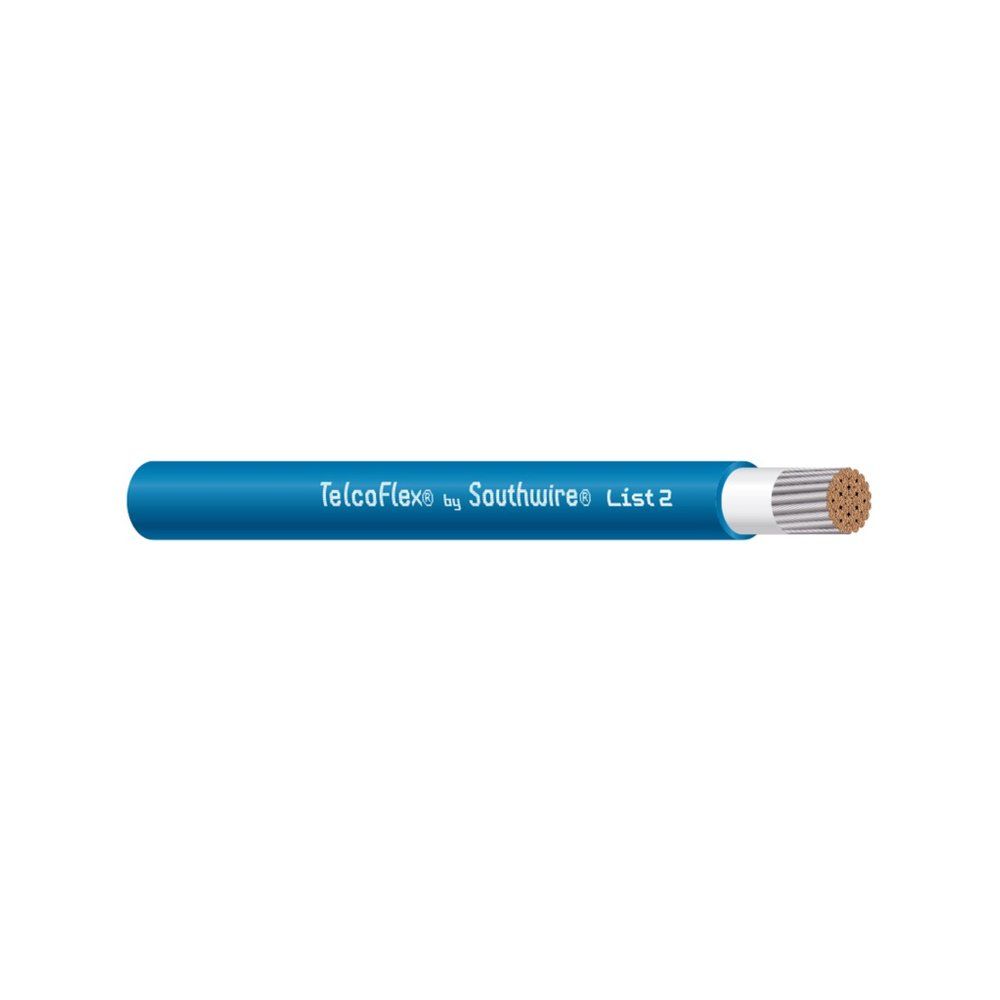 Alambre y cable de energía para telecomunicaciones TELCOFLEX® L2 10 AWG 104 hilos — Negro, 10000 pies