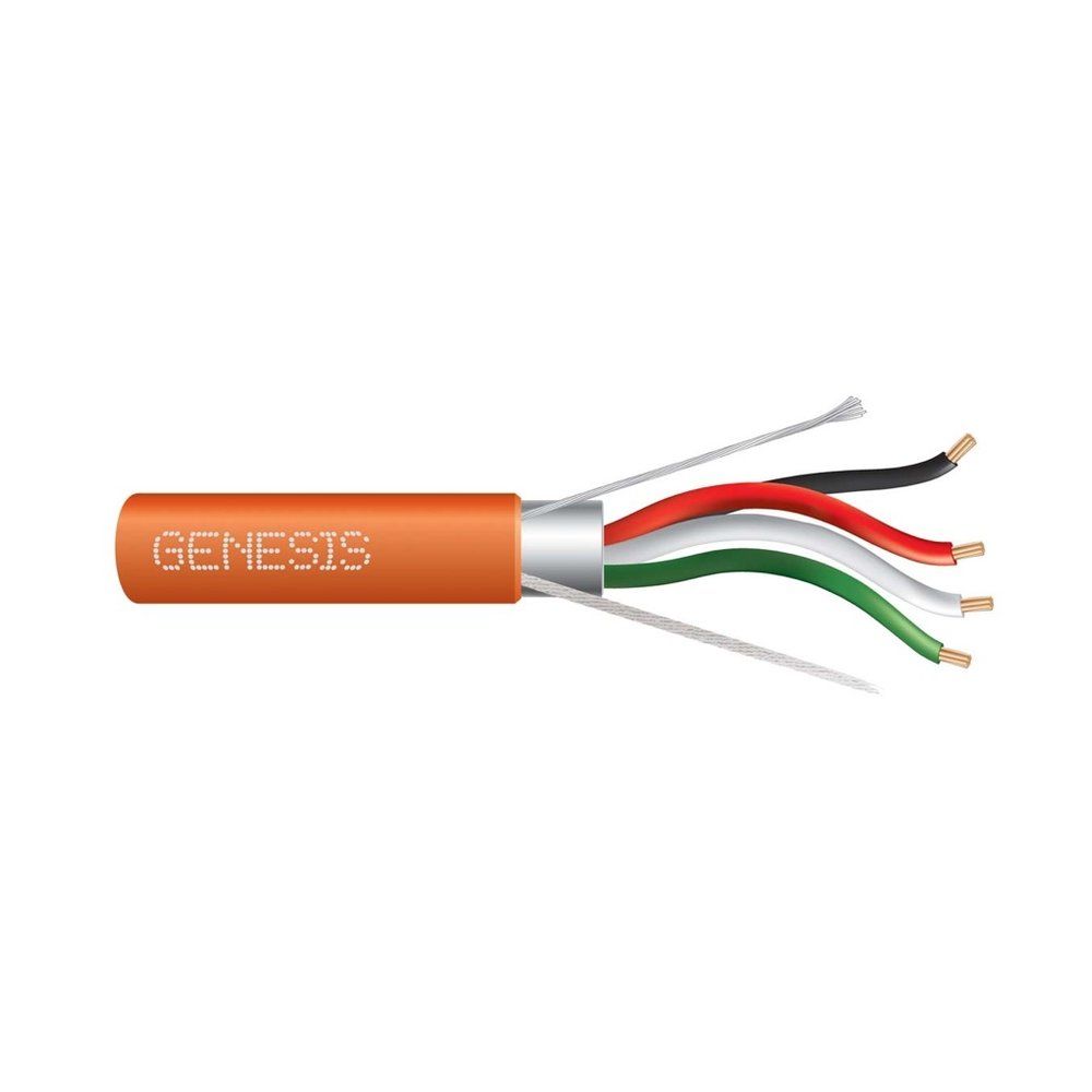 Cable Multiconductor Blindado, Plenum 18 AWG 19 hilos — Naranja, 1000 pies