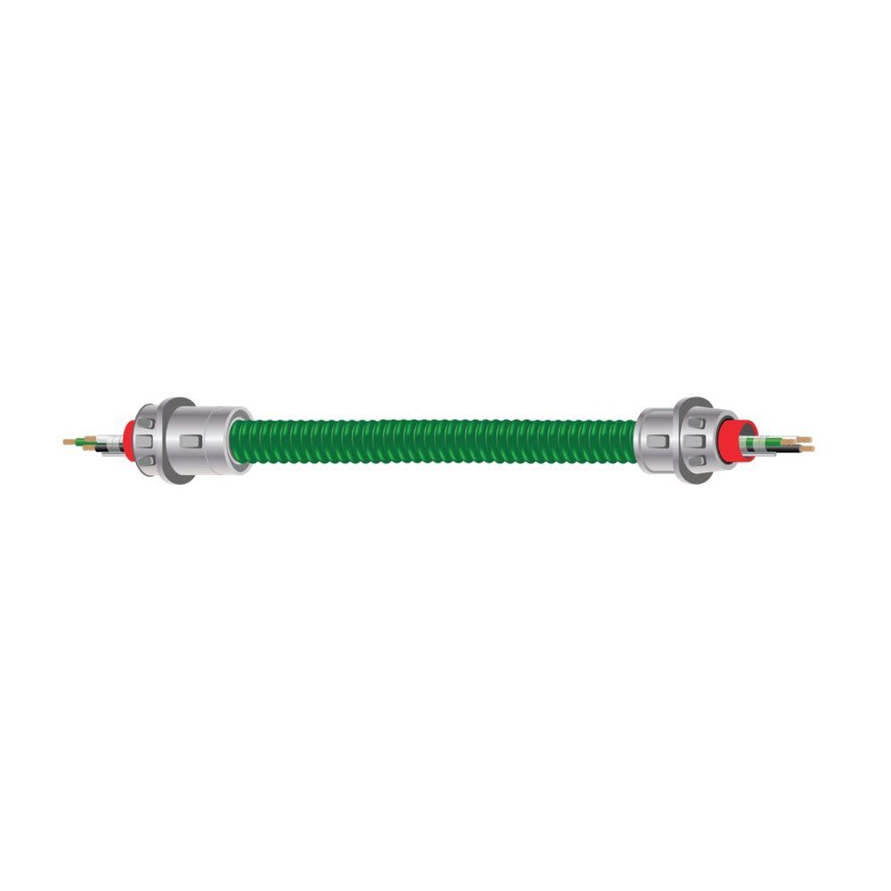 Conjunto de cable modular MCHC para instalaciones de salud EZ-QUICK™ 12 AWG 2 hilos — Negro