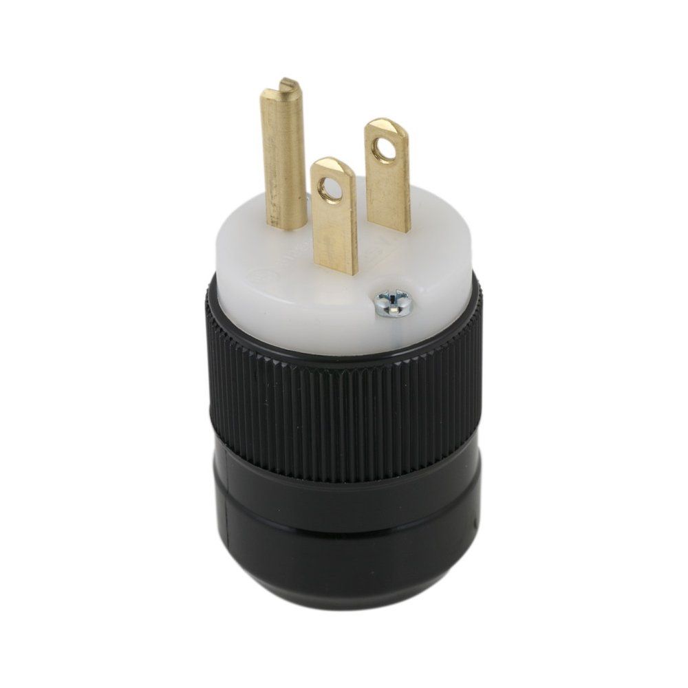 CLAVIJA DE NAVAJA RECTA NEMA 5-15P 15A/125V NEGRA HUBBELL HBL5266CM2