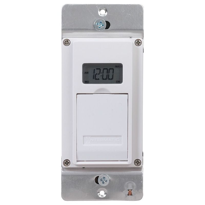 EJ600 — Temporizador programable estándar de 7 días, 120 VCA, 12 A, blanco