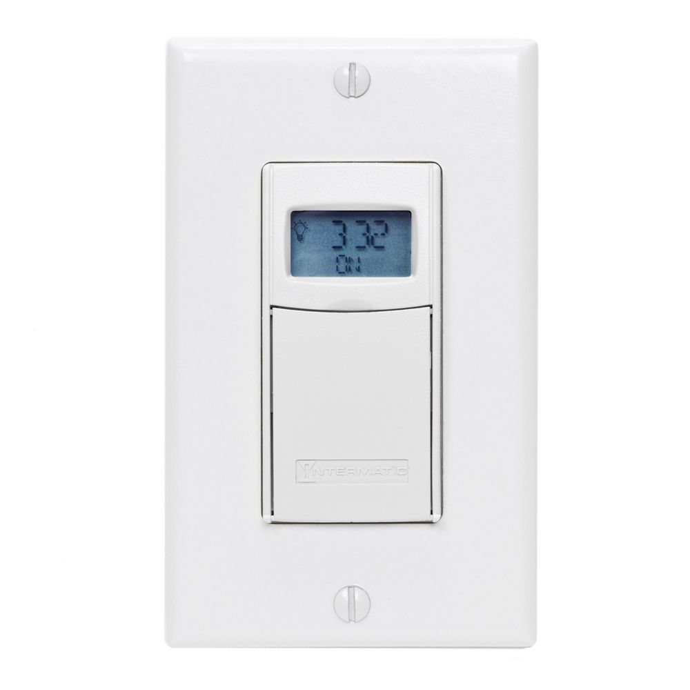EI400WC — Temporizador electrónico de cuenta regresiva, programable, 120-277 VCA, 50/60 Hz, de 1 segundo a 24 horas, blanco