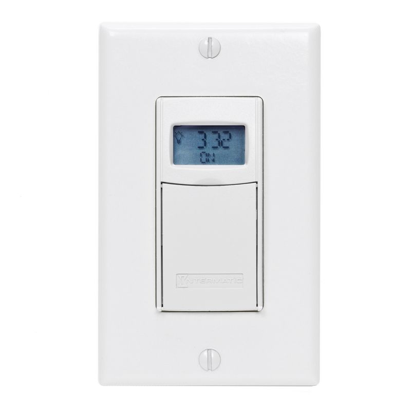 EI400WC — Temporizador electrónico de cuenta regresiva, programable, 120-277 VCA, 50/60 Hz, de 1 segundo a 24 horas, blanco